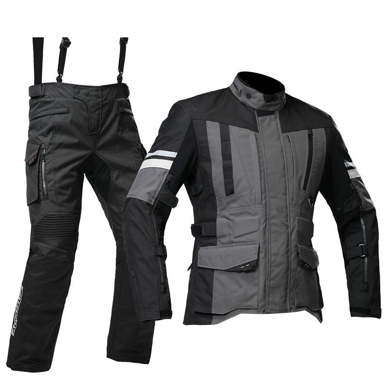 Men's Outdoor Motorcycle Gear with Armor Waterproof Riding Kit Motorcycle & Auto Racing Wear