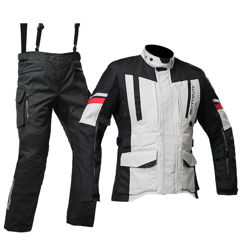 Men's Outdoor Motorcycle Gear with Armor Waterproof Riding Kit Motorcycle & Auto Racing Wear