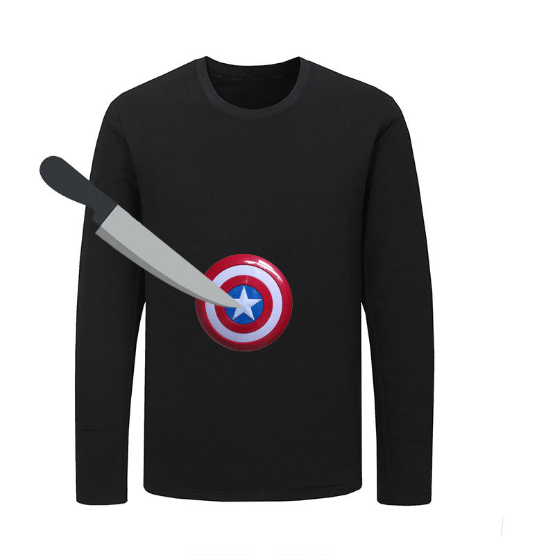 Factory Direct Supply 5XL Knitted Long Sleeve Anti-Cut Safety Protection T-Shirt HPPE Personal Protective Clothing