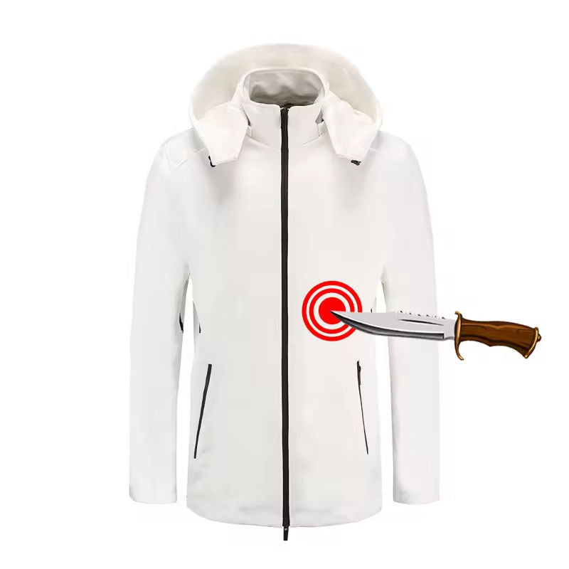 EN388 Certificated Men's Safety Jacket UHMWPE HPPE Stab Resistant Outdoor Protective Jacket
