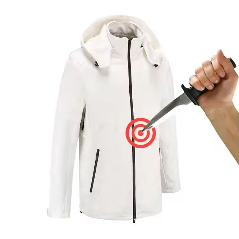 EN388 Certificated Men's Safety Jacket UHMWPE HPPE Stab Resistant Outdoor Protective Jacket