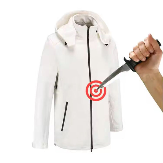 EN388 Certificated Men's Safety Jacket UHMWPE HPPE Stab Resistant Outdoor Protective Jacket
