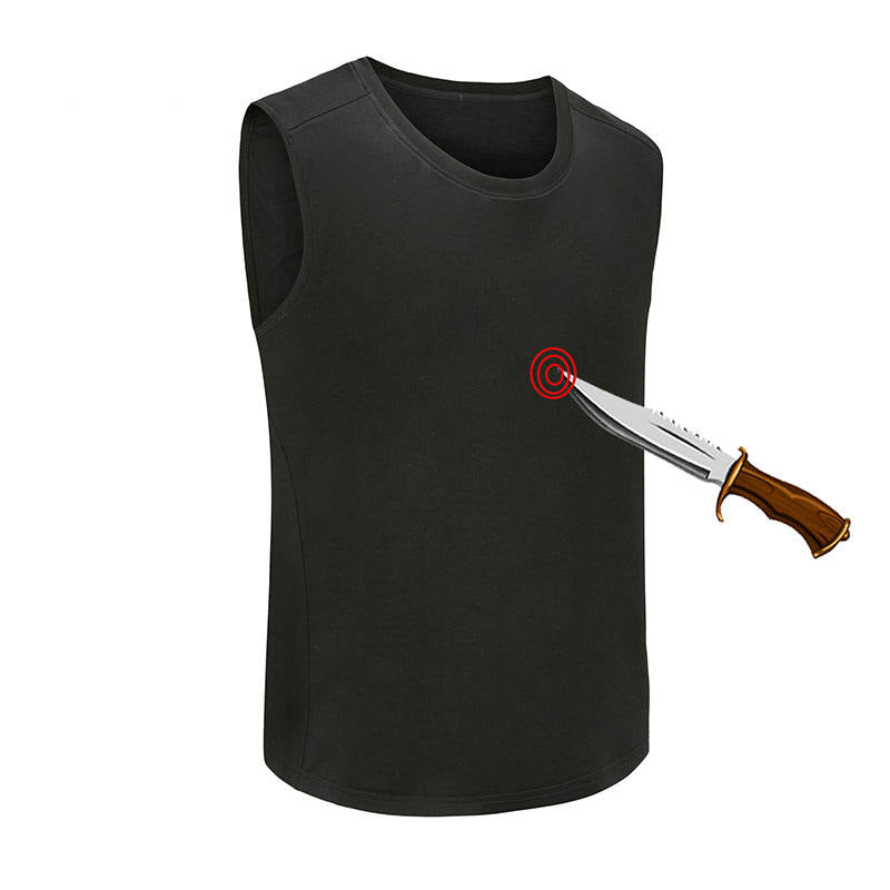 Men's Outdoor Concealable Hidden Vest UHMWPE EN388 Anti-Puncture Stab Resistant Vest