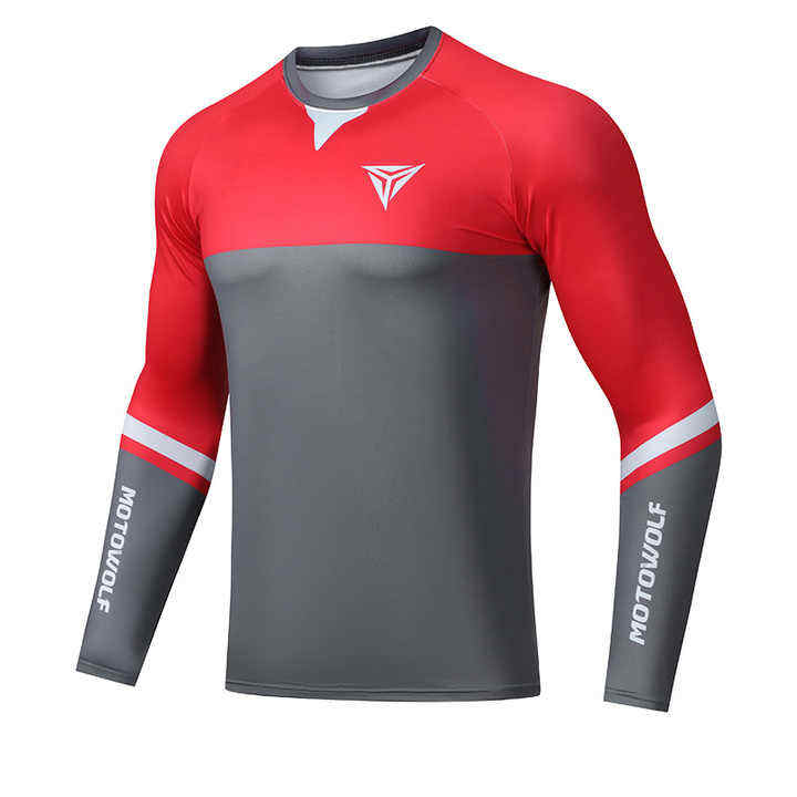 Men's Sun Protection Quick Dry Long Sleeves T-shirt Summer Outdoor Motorcycle T-shirt