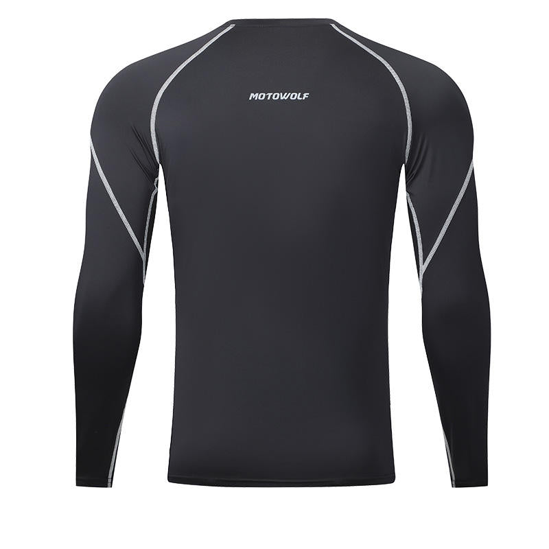Men's Sun Protection Quick Dry Long Sleeves T-shirt Summer Outdoor Motorcycle T-shirt