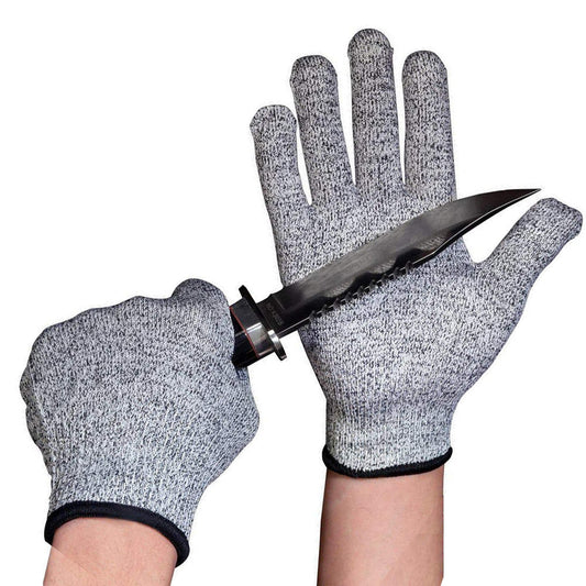 High Quality HPPE Level 5 Anti-Cutting Cut-Resistant Gloves Labor Protection Supplies Kitchen Construction Site Gloves