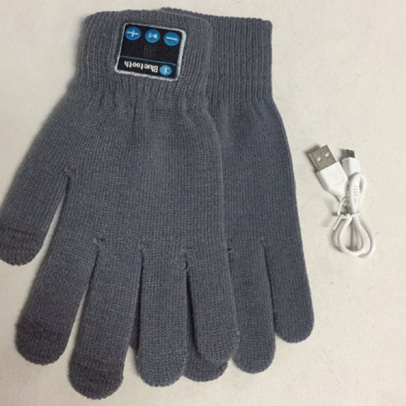 Factory Supply Winter Wireless Bluetooth Gloves Built-In Touch Screen Stereo Speakers Removable Cycling Outdoor Gloves