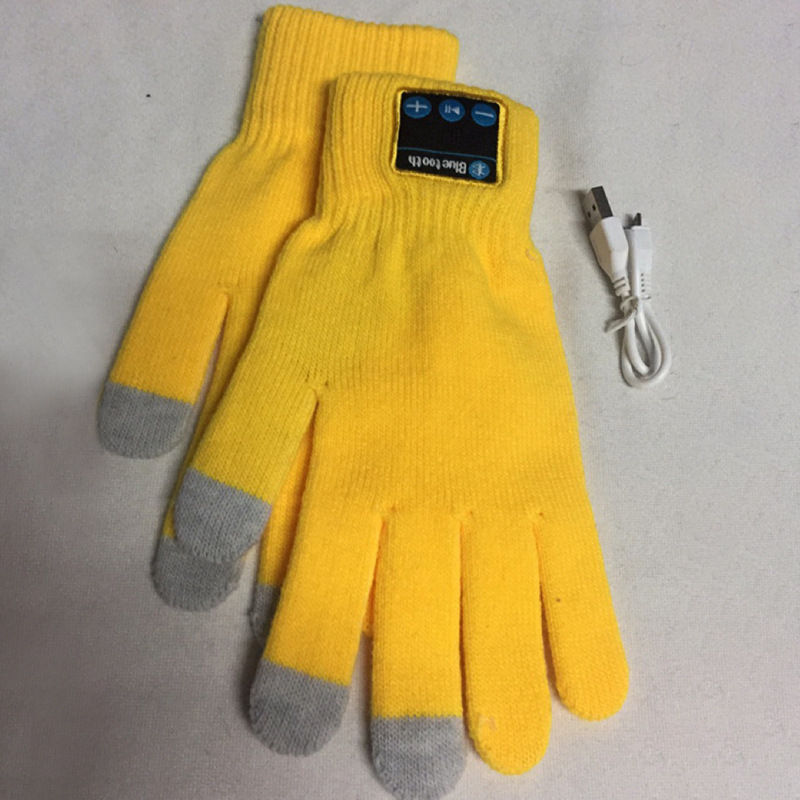 Factory Supply Winter Wireless Bluetooth Gloves Built-In Touch Screen Stereo Speakers Removable Cycling Outdoor Gloves