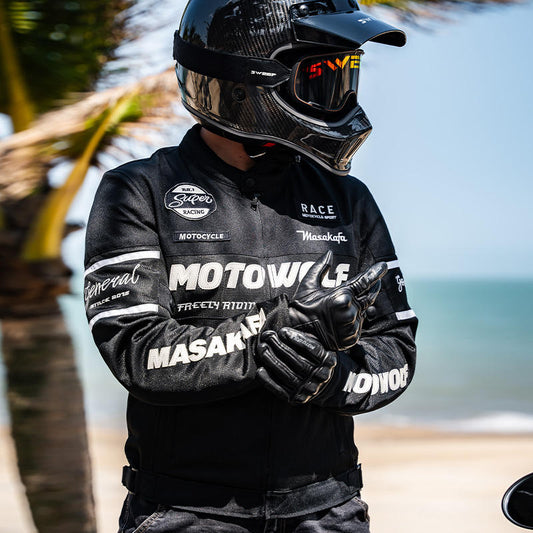 Summer Outdoor Motorcycle Suit With CE Certified Armor Protective Auto Racing Jacket