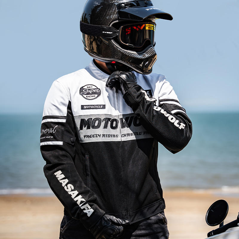 Summer Outdoor Motorcycle Suit With CE Certified Armor Protective Auto Racing Jacket