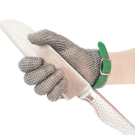 Stainless Steel Mesh Cut Resistant Gloves Food Grade Cutting Protection Gloves for Outdoor Casual