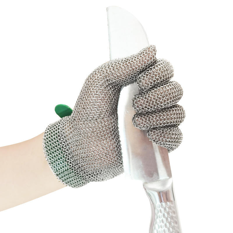 Stainless Steel Mesh Cut Resistant Gloves Food Grade Cutting Protection Gloves for Outdoor Casual