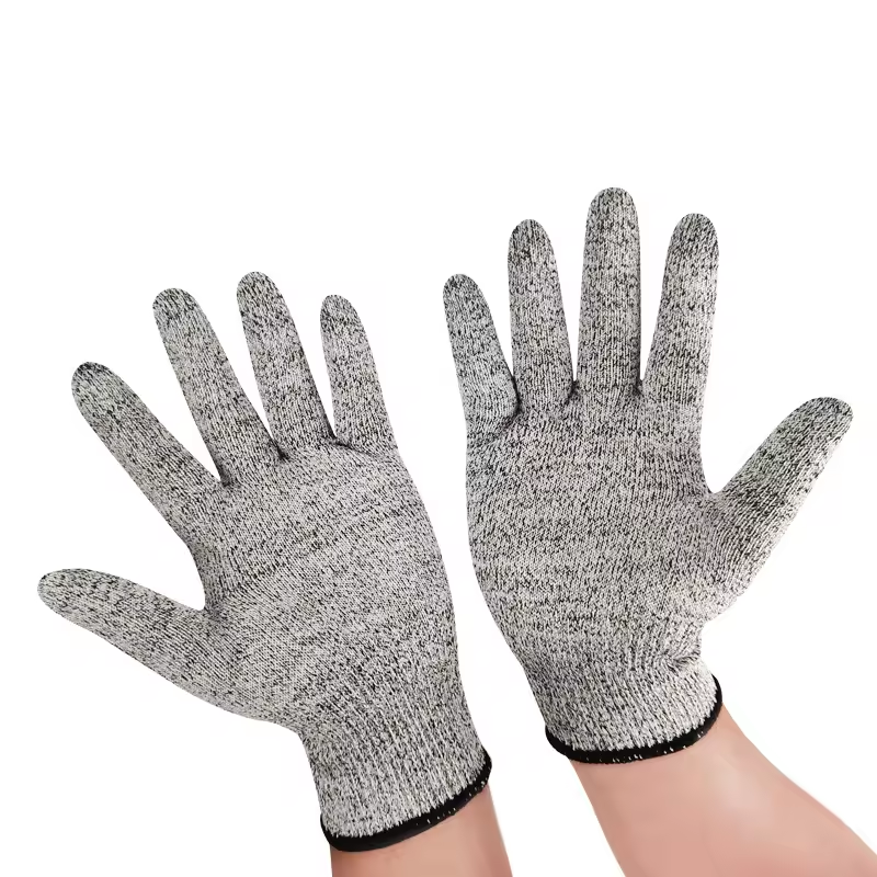 Multi Functional Level 5 Anti Cutting Work Gloves HPPE Material EN388 Protective Hand Cut-resistant Gloves