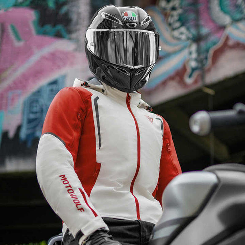 Auto Racing CE Full Body Armor Casual Windbreaker Water Resistant Motorcycle Jacket