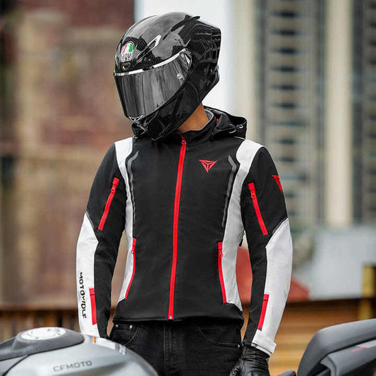 Auto Racing CE Full Body Armor Casual Windbreaker Water Resistant Motorcycle Jacket