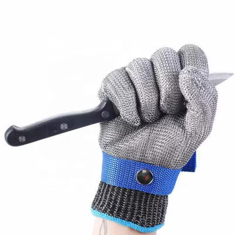 Level 5 Cut Resistant Stainless Steel Working Gloves Metal Mesh Anti Cutting Butcher Kitchen Gloves