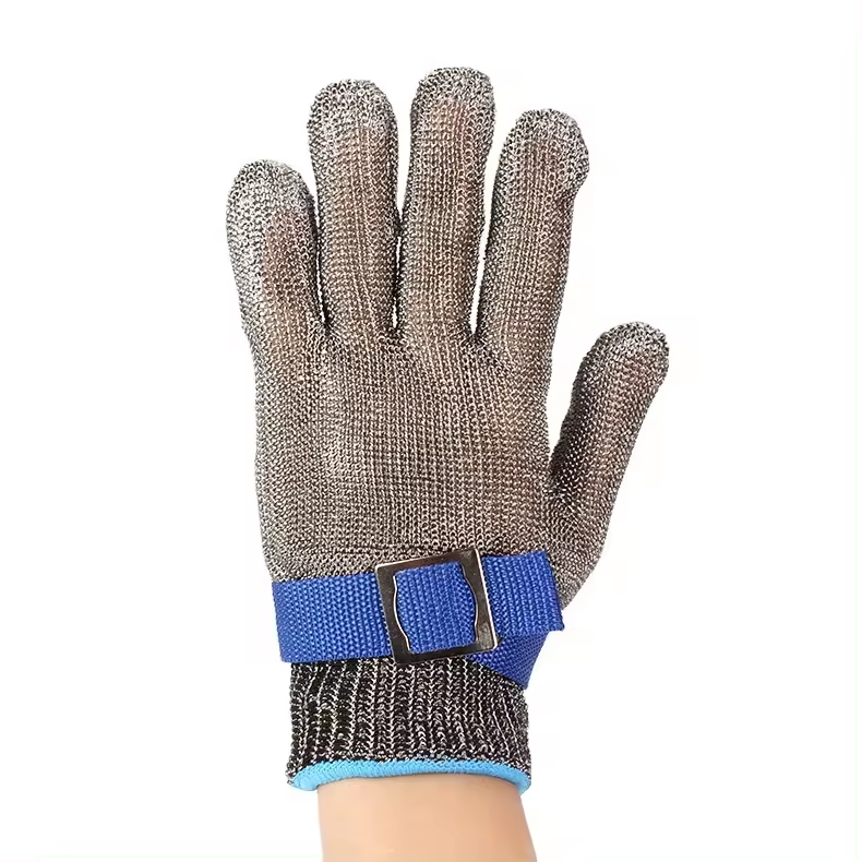 Level 5 Cut Resistant Stainless Steel Working Gloves Metal Mesh Anti Cutting Butcher Kitchen Gloves